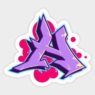 Letter H - Graffiti Street Art Style Sticker